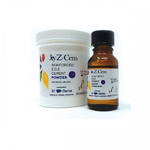 Joy Z-Cem Zinc Oxide Eugenol Reinforced Cement Kit (50GM Powder, 15ML Liquid Kit / Box)