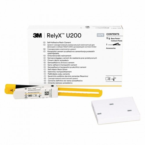 3M ESPE RelyX U200 Clicker A2 Self-Adhesive Universal Resin Cement 11g Dispenser 56878