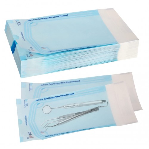 House Brand Self Sealing Sterilization Pouches 3.5" x 10" (3.5" x 9") Autoclave Bags 200/Bx