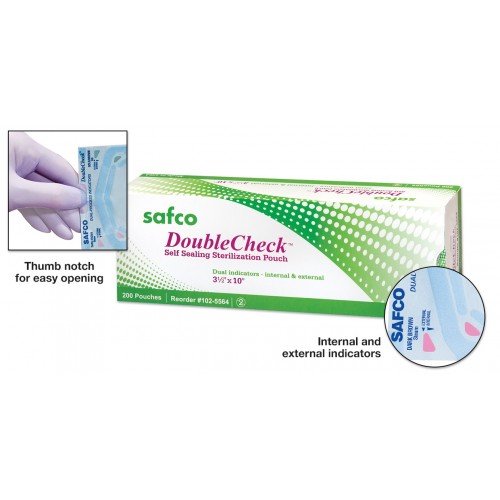 Doublecheck pouches 5-1/4" x 11" 200/box