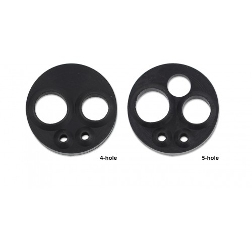 Backend gasket for 5-hole fiber optic handpiece