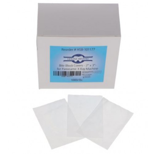 Panoramic Bite Block Covers, 2" x 3", 1000/Pk, 101177