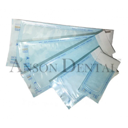 Dental High Quality Self-Sealing Sterilization Bag/Pouches 200 pcs/box 2 3/4"x10"