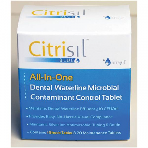 Citrisil Dental Waterline Cleaner 50 tabs/box blue for 1 liter bottle