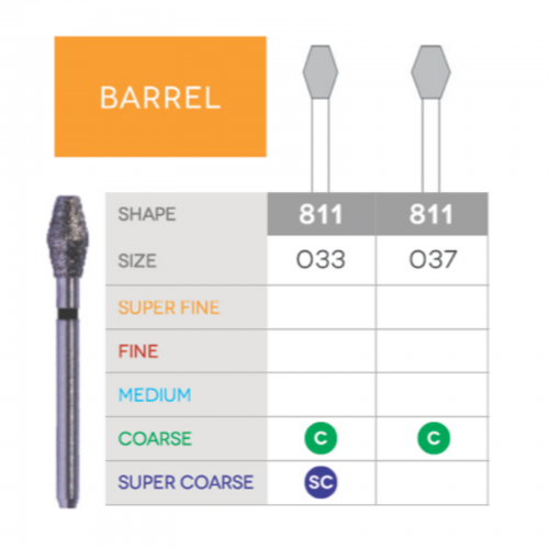 Sabur Barrel Diamond 811-033SC 10/Pk