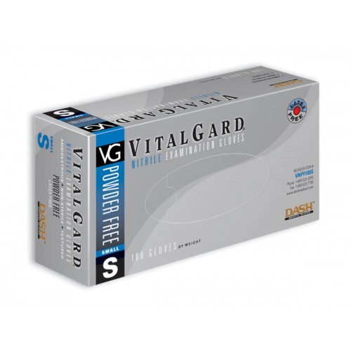 VitalGard Nitrile PF Exam Gloves (Case)