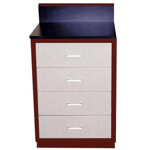 Four Drawer Cabinet With Backsplash