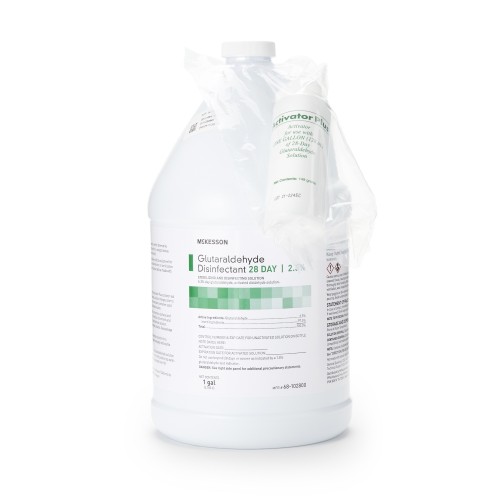 Glutaraldehyde High-Level Disinfectant McKesson 28 Day - 4 Gal/Case