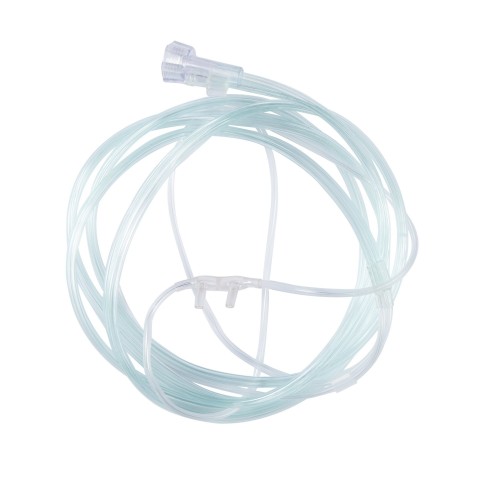 ETCO2 Nasal Sampling Cannula with O2 Delivery With Oxygen Delivery McKesson Adult Curved Prong / NonFlared Tip (25/pk, White)