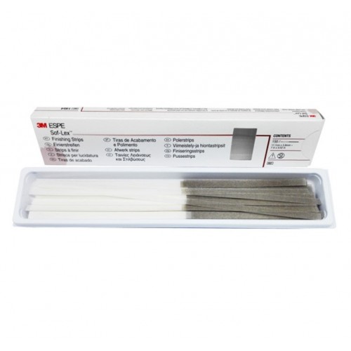 3M ESPE Sof-Lex 1954 Finishing & Polishing Strips 7" x 5/32" Coarse/Medium 150/PK