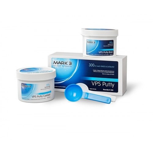 MARK3 VPS Putty Impression Material Regular/Fast Set 300mL Base & Catalyst