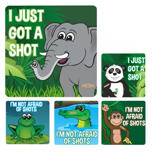 I Got a Shot Medical Patient Stickers - 100 per roll