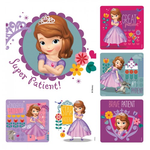 Sofia the First Medical Stickers - 100/roll