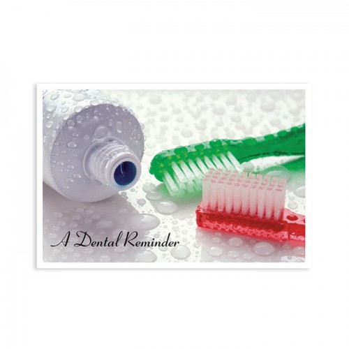 Red / Green Brush Postcard - 250/pk