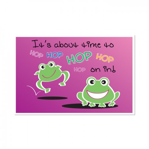 Hopping Frogs Postcard - 250/pk