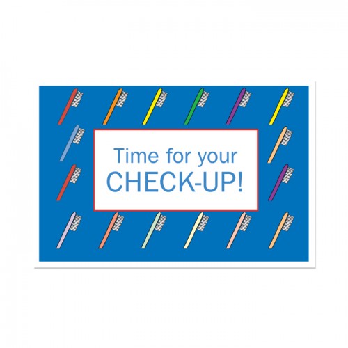 Time For A Check-Up Postcard 4-Up - 200/pk