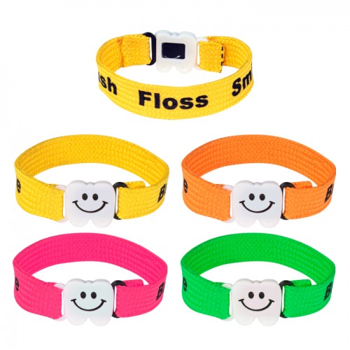 Tooth Sayings Bracelets Assorted - 48/pk