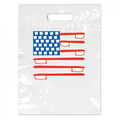 Small American Flag Bag - 100/pk