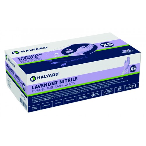 Lavender Nitrile Gloves - 1 Case/10 Boxes