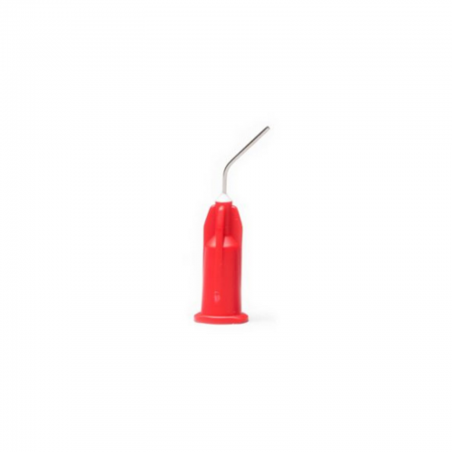 Pre-Bent Syringe Applicator Tips, 23 Ga, 1/2", Red, 20/Pk, 23R20