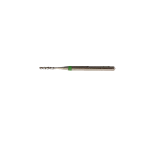 NTI Diamond Burs, FG, Flat End Cylinder, # 835, 1.0 mm, Coarse, Green, 5/Pk, C835-010