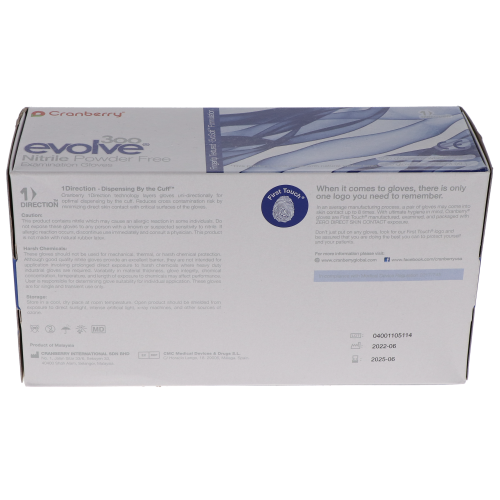 Evolve 300 Nitrile Exam Gloves, Powder-Free, 300/Box