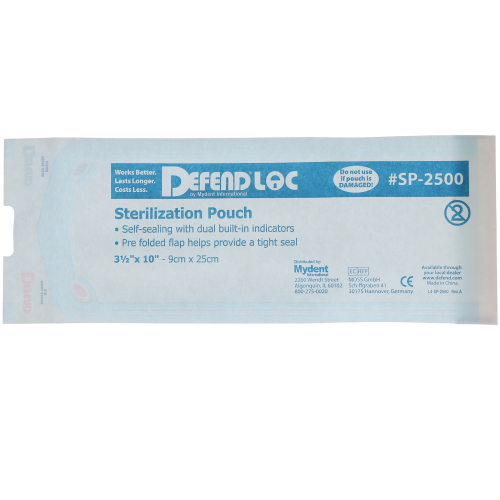 Defend Sterilization Pouches, 2.25" x 4", 200/Pk, SP0150