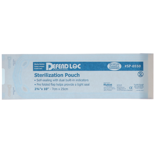 Defend Sterilization Pouches, 2.75" x 10", 200/Pk, SP0550