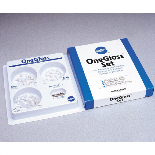 OneGloss Disposable Aluminum Oxide Silicon Polishers, CA, Set, 1/Pk, 0180