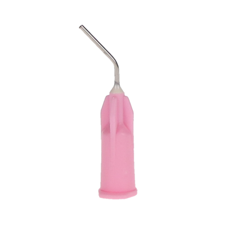 Pre-Bent Applicator Tips, 20 Ga, 1/2", Pink, 20/Pk, 20L20