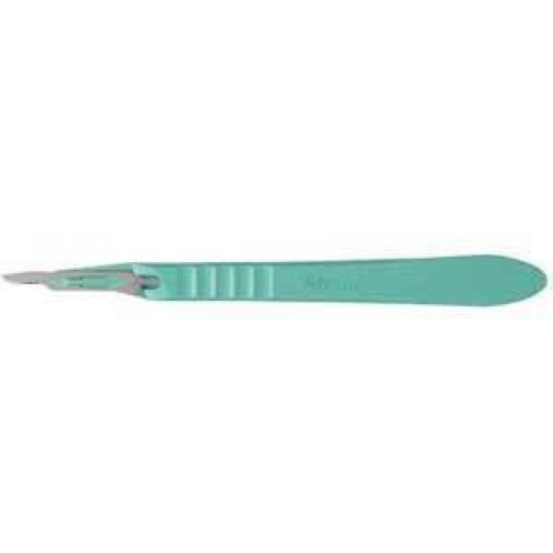 Disposable Safety Scalpels, Sterile, # 15, 10/Pk, 4-415