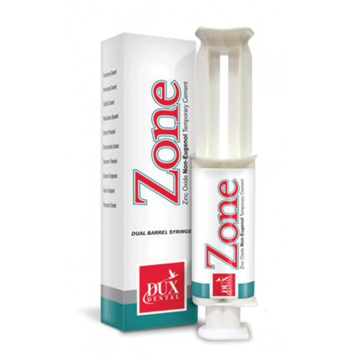 Zone Zinc Oxide Non-Eugenol Temporary Cement, Dual Barrel Syringe, 15 g, Original, 1/Pk, 27043