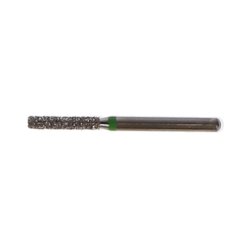 NTI Diamond Burs, FG, Cylinder Flat End, # C837, 1.4 mm, Coarse, Green, 5/Pk, C837-014