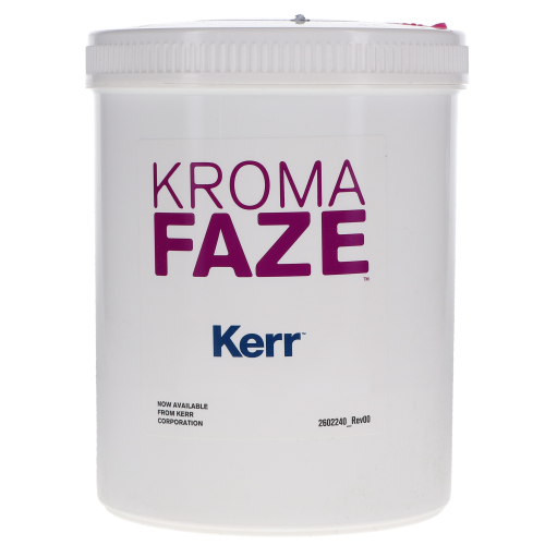 KromaFaze Color-Changing Alginate Impression Material, Dust-Free, Fast Set, Canister, 1 lb, Mint, 1/Pk, 27452