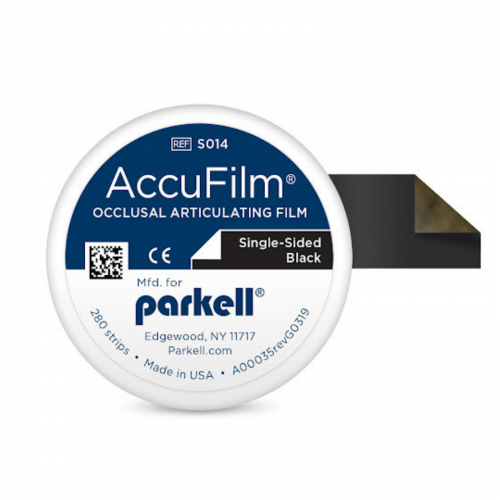 Accufilm I Single-Sided, Super Thin Articulating Film, Precut, Black, 280/Pk, S014