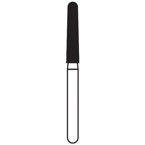 Solo Diamond Single Use Burs, FG, Round End Taper, # 1118.9, 1.8 mm, Coarse, Green, 25/Pk, 856L018C