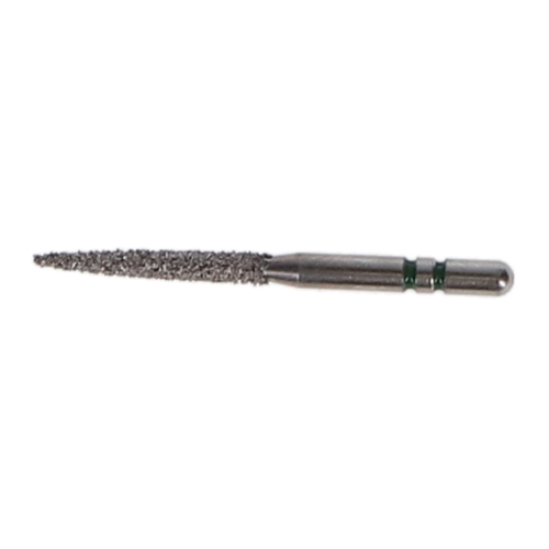 Two Striper Diamond Burs, FG, Flame, 260.10, 1.4 mm, Coarse, Green, 5/Pk, 2015125