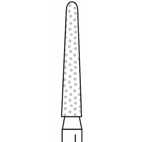 Two Striper Diamond Burs, FG, Round-End Taper, 770.7, 1.8 mm, Coarse, Green, 5/Pk, 2015458