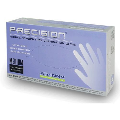 Adenna Precision Nitrile Exam Gloves, Powder-Free, 100/Bx