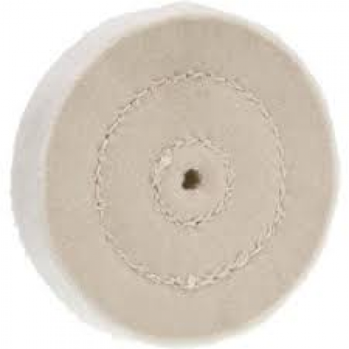 Muslin Buff Wheels, 24-Ply, 3", 1/Pk