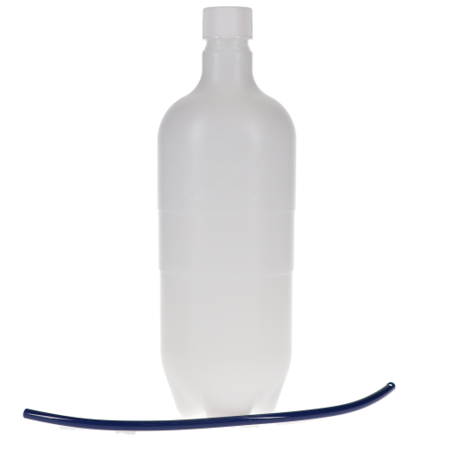 Plastic Bottle with Cap and Pick-Up Tube, 750 ml, 3" W x 9 1/2" H, 1/PK, 8128