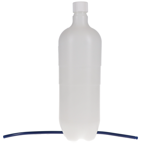 Plastic Bottle with Cap and Pick-Up Tube, 1 L, 3 1/2" W x 11" H, 1/Pk, 8669