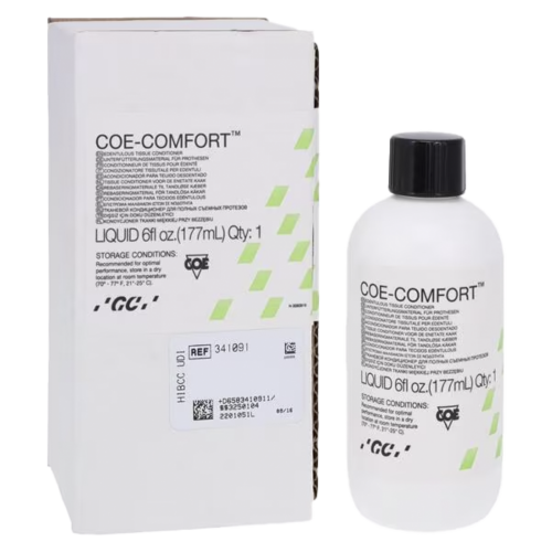 Coe-Comfort Edentulous Tissue Conditioner, Liquid Refill, 6 oz, 1/Pk, 341091