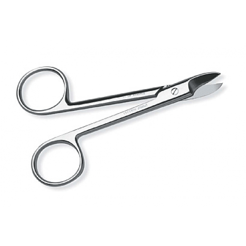 Crown and Collar Scissors, Curved, Sharp, 4", 1/Pk, 9085344