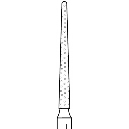 Two Striper Diamond Burs, FG, Cone, 797.11, 1.2 mm, Medium, Blue, 5/Pk, 2015039