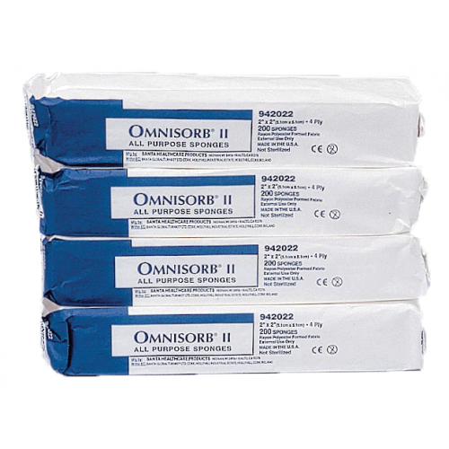 Omnisorb II Sponge Non-Woven N/S 4x4 2000/Cs, 942044